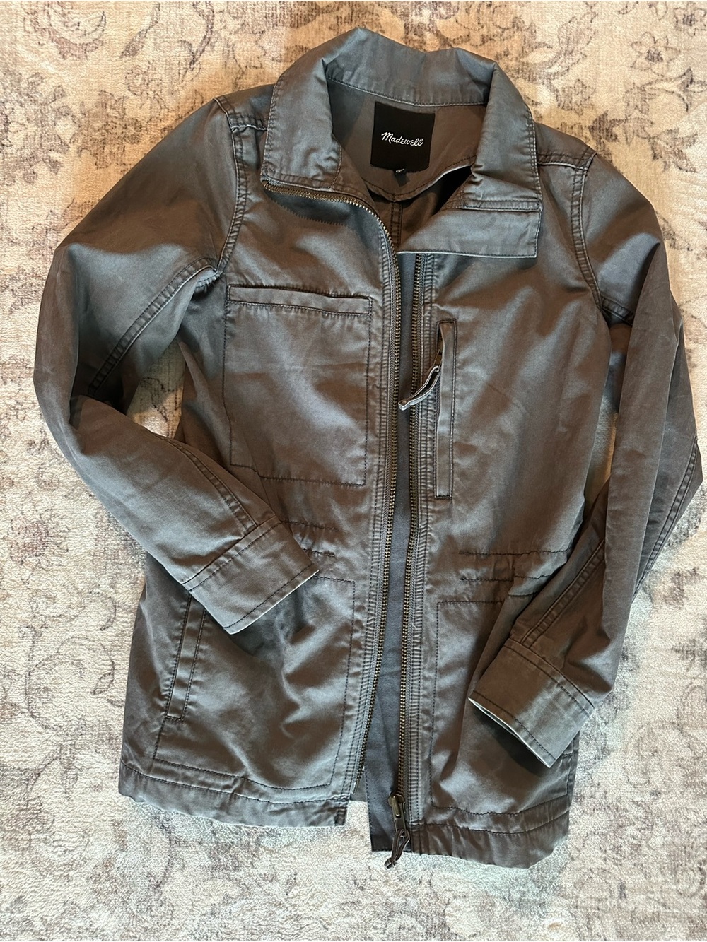 Madewell Olive-Gray utility Jacket